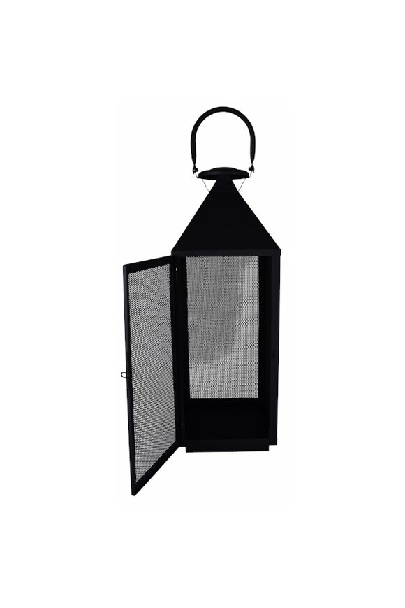 Mesh B, lampion metalowy czarny