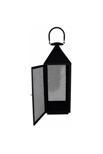 Mesh B, lampion metalowy czarny