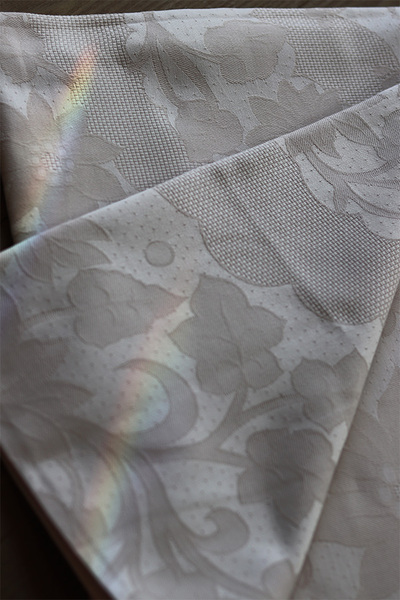 Portugalia, bawełniany obrus ze wzorem, biały, wym.130x180cm 