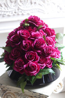 Amarant Roses, kompozycja nagrobna w naczyniu