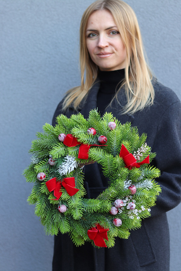 Wigilijny Szyk, świąteczny wianek dekoracyjny