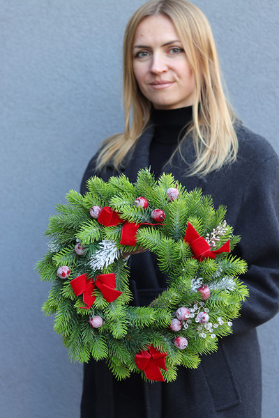 Wigilijny Szyk, świąteczny wianek dekoracyjny