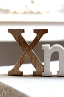 Xmas Wood, napis drewniany dekoracyjny