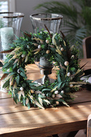 Wielkanocna Grzęda, wiosenny wianek na drzwi, śr.45cm