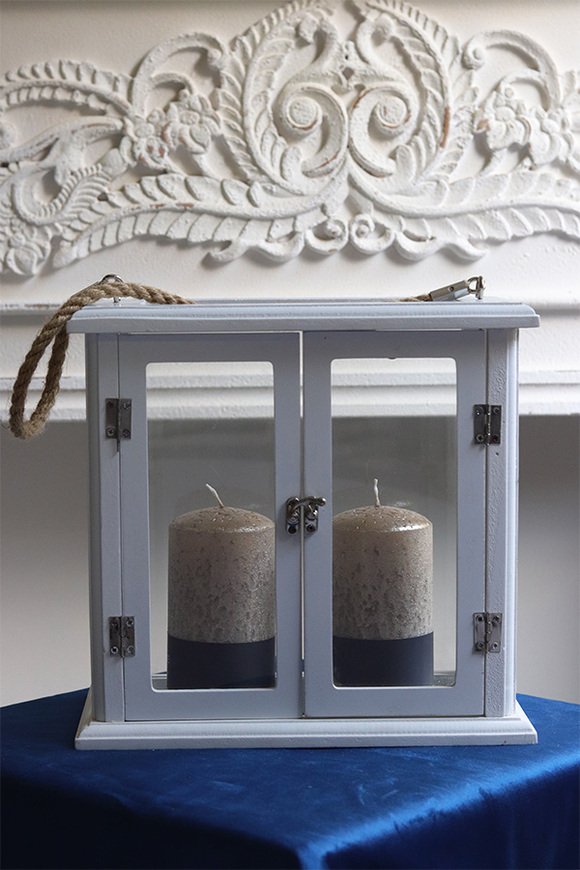 Marine, lampion drewniany