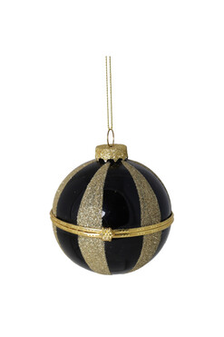 Glamour XMAS, otwierana bombka szklana, śr.8cm