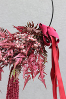 Subtelle Bordo, wianek jesienny na obręczy, śr.50cm