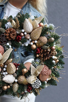Golderisa 2, świąteczny wianek dekoracyjny