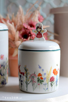 Pan Kwiatek, ceramiczny pojemnik z pokrywką