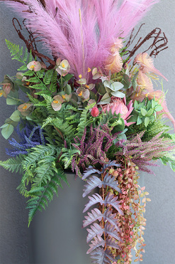 dekoracja jesienna Wrzosy Moko Róż, wym.180cm