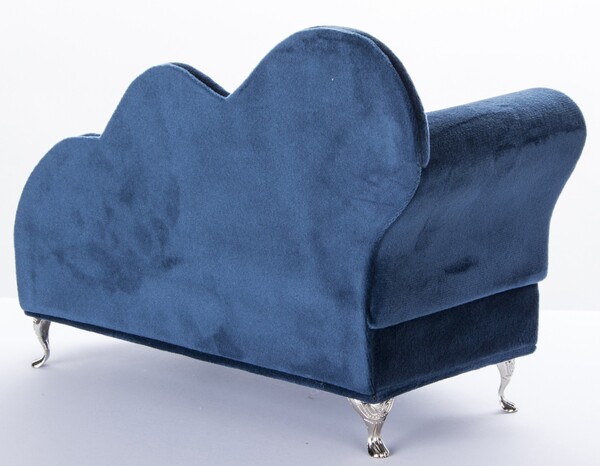 szkatułka / puzderko Florencja Wave Blue, wym.17x26.5x12.5cm