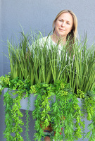 Balconera Agneso, ekskluzywna kompozycja z trawami w donicy, wys.70cm