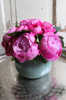 Mini Peonie 2, kompozycja kwiatowa / bukiet, wym.19x19cm 