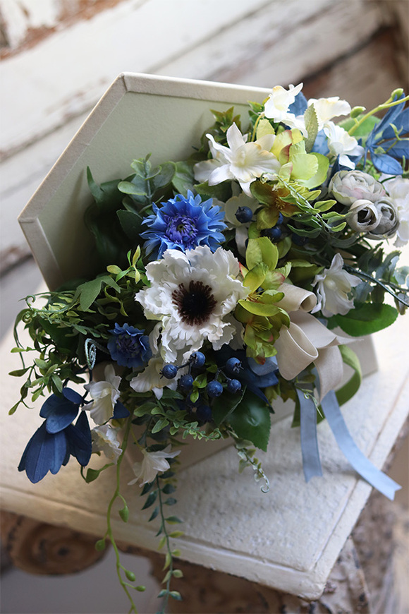 bardzo urocza koperta / flowerbox z życzeniami, Gisani, wym.30x38cm 