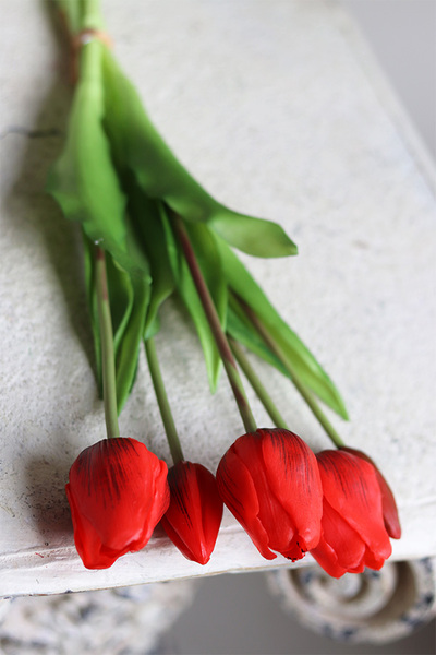 bukiet tulipanów silikonowych 