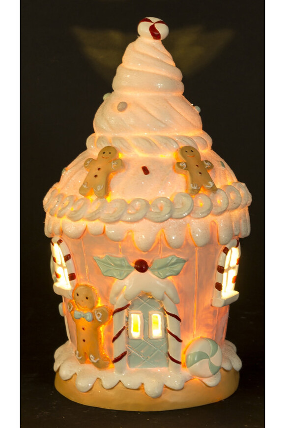 Cookie świąteczna cukrowa chatka LED pozytywka