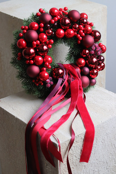 Królewska Gwiazdka, świąteczny wianek dekoracyjny