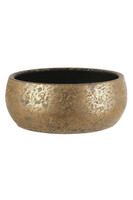 Clementino, okrągła osłonka donica misa, złota