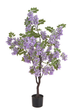Wisteria Fiolet, sztuczna roślina drzewo w donicy, wys.122cm