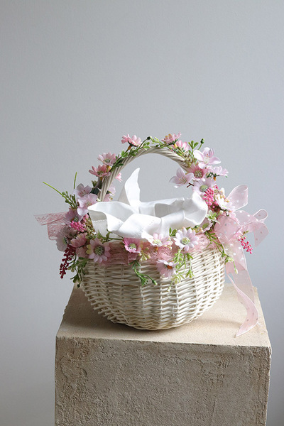 Milunia, dekorowany koszyczek wielkanocny