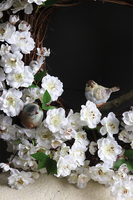 Ptaszek na Jabłoni 3, wiosenny wianek dekoracyjny