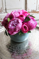 Mini Peonie 2, kompozycja kwiatowa / bukiet, wym.19x19cm 