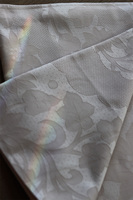 Portugalia, bawełniany obrus ze wzorem, biały, wym.140x220cm 