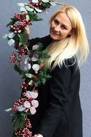 Red Rubin, zimowa girlanda z czerwonymi owocami, dł.165cm