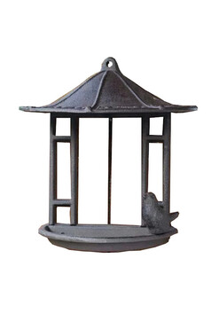 Bird Home B, żeliwne poidło karmnik dla ptaków, wym.23x23x12cm