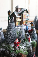 bajeczna dekoracja LED, Scenka Zimowa Premium, wym.30x30cm