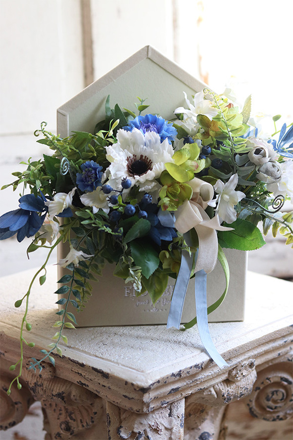 bardzo urocza koperta / flowerbox z życzeniami, Gisani, wym.30x38cm 