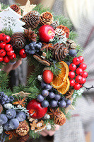 dekoracyjny wianek / stroik Wigilia 2