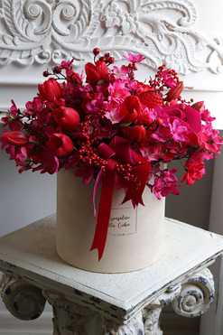 flowerbox kwiatowy Walentynki, wys.40cm 