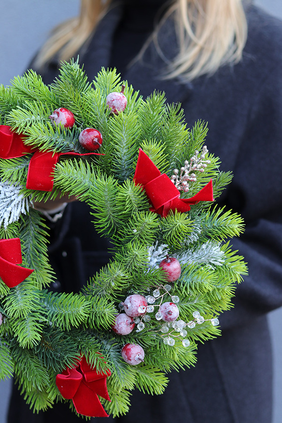 Wigilijny Szyk, świąteczny wianek dekoracyjny