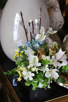 Ferja, wielkanocny mini - stroik w ceramicznym naczyniu, wys.27cm