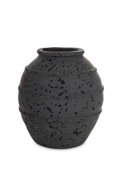 Nicoletta ceramiczny wazon czarny