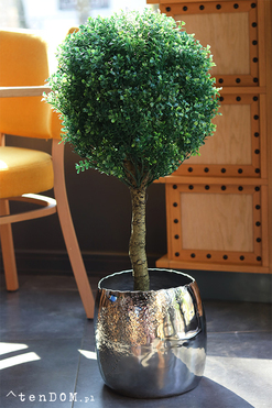 Drzewko Bukszpan Deluxe, sztuczna roślina w doniczce, wys.90cm