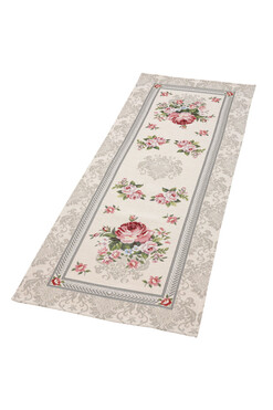 Rose Palace Beige, bieżnik gobelinowy, 100x38cm 