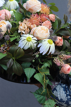 Cappuccina, zestaw dekoracji nagrobnych, kompozycja + bukiet