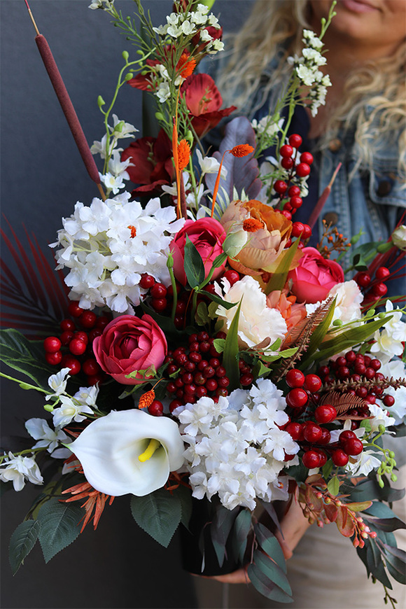 Jesienna Yllena, bukiet nagrobny we wkładzie