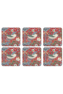 S'berry Thief Red, podkładki korkowe, małe, 6szt