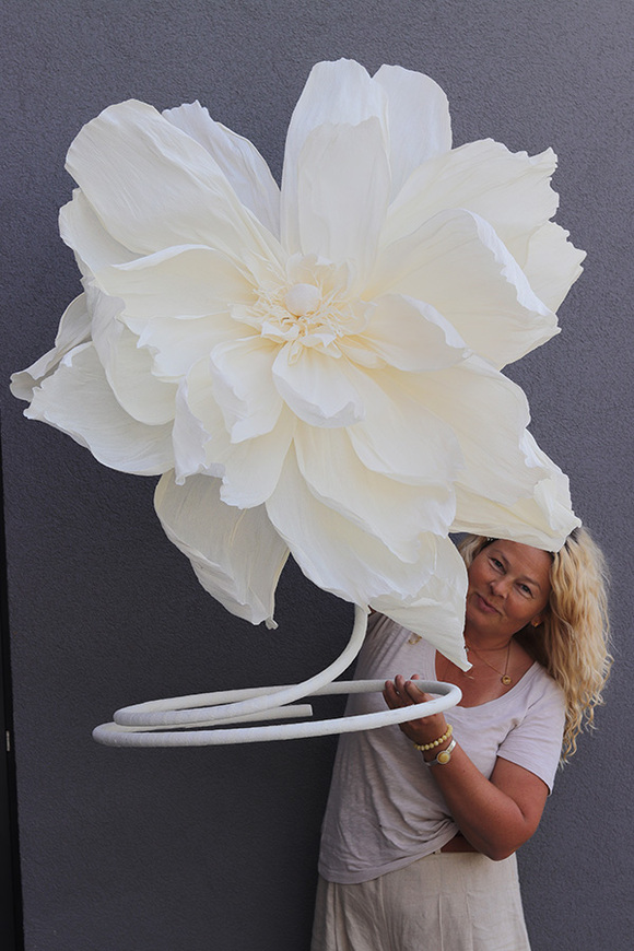 Peonia Paper Flowers, ręcznie robiony kwiat papierowy, B, wys.100cm