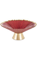 Madras, szklana patera dekoracyjna, wym. 10.5x25x25cm