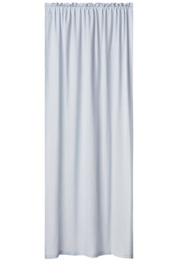 Muślin, zasłona z bawełny organicznej z tunelem, błękitny, szer.140cm