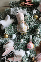 Sen Baletnicy, świąteczny różowy dekoracyjny