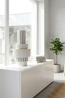 Noir Glamour, ceramiczny nowoczesny wazon