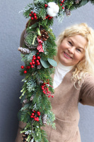 Reniferro Lux 2 komplet dekoracji świątecznych girlanda i wianek