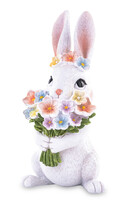 Sweetie Bunny, wielkanocna figurka zajączek z bukietem