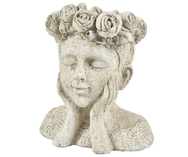Cremona, osłonka doniczka ceramiczna głowa