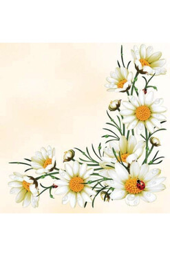 Daisy, serwetki papierowe z nadrukiem, kpl.20szt
